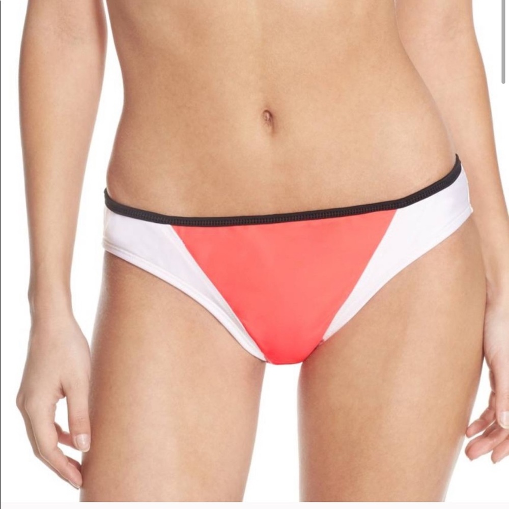 ZELLA Pink White Black Color Block Bikini Bottom S